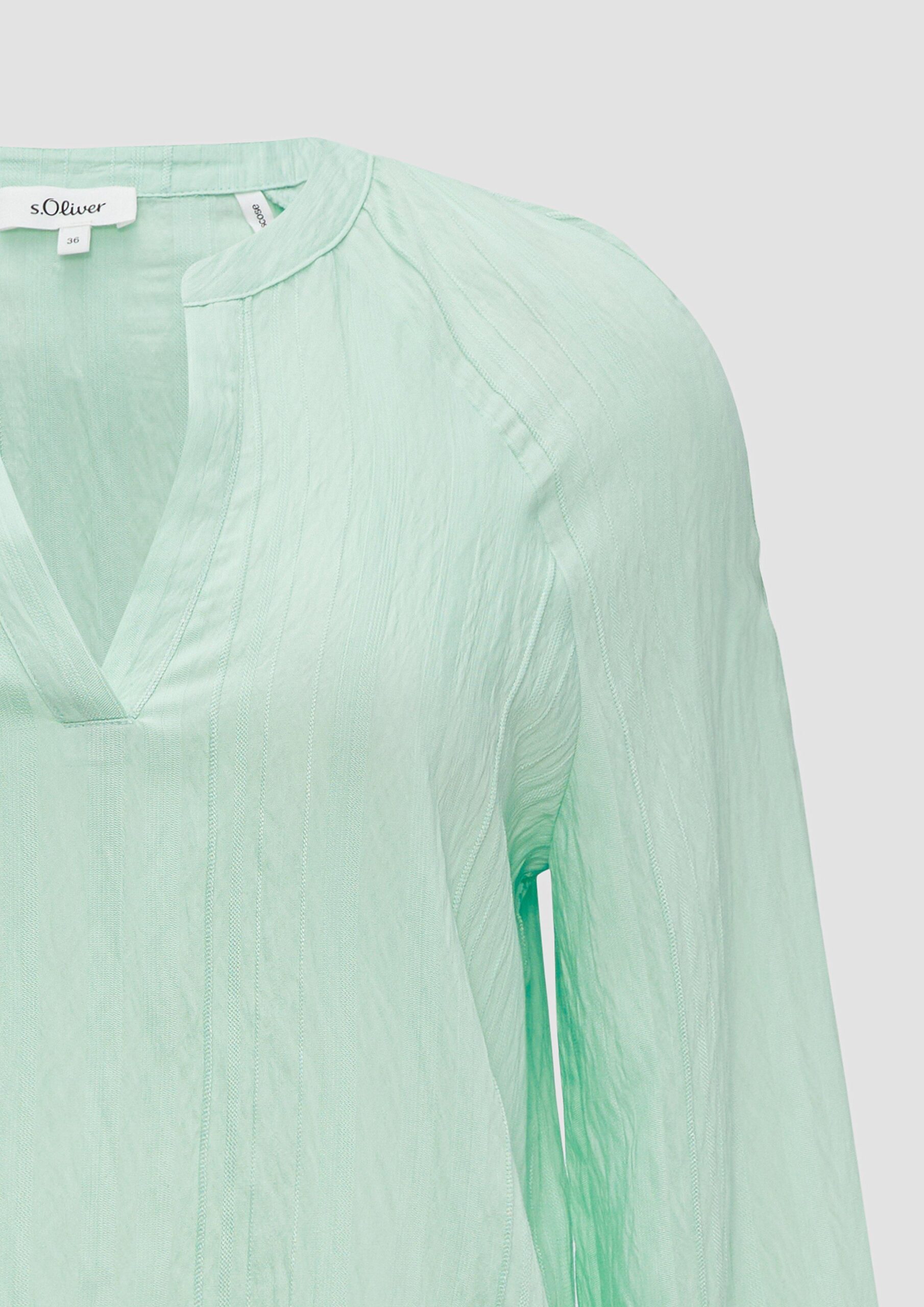 Bluse mit Strukturstreifen