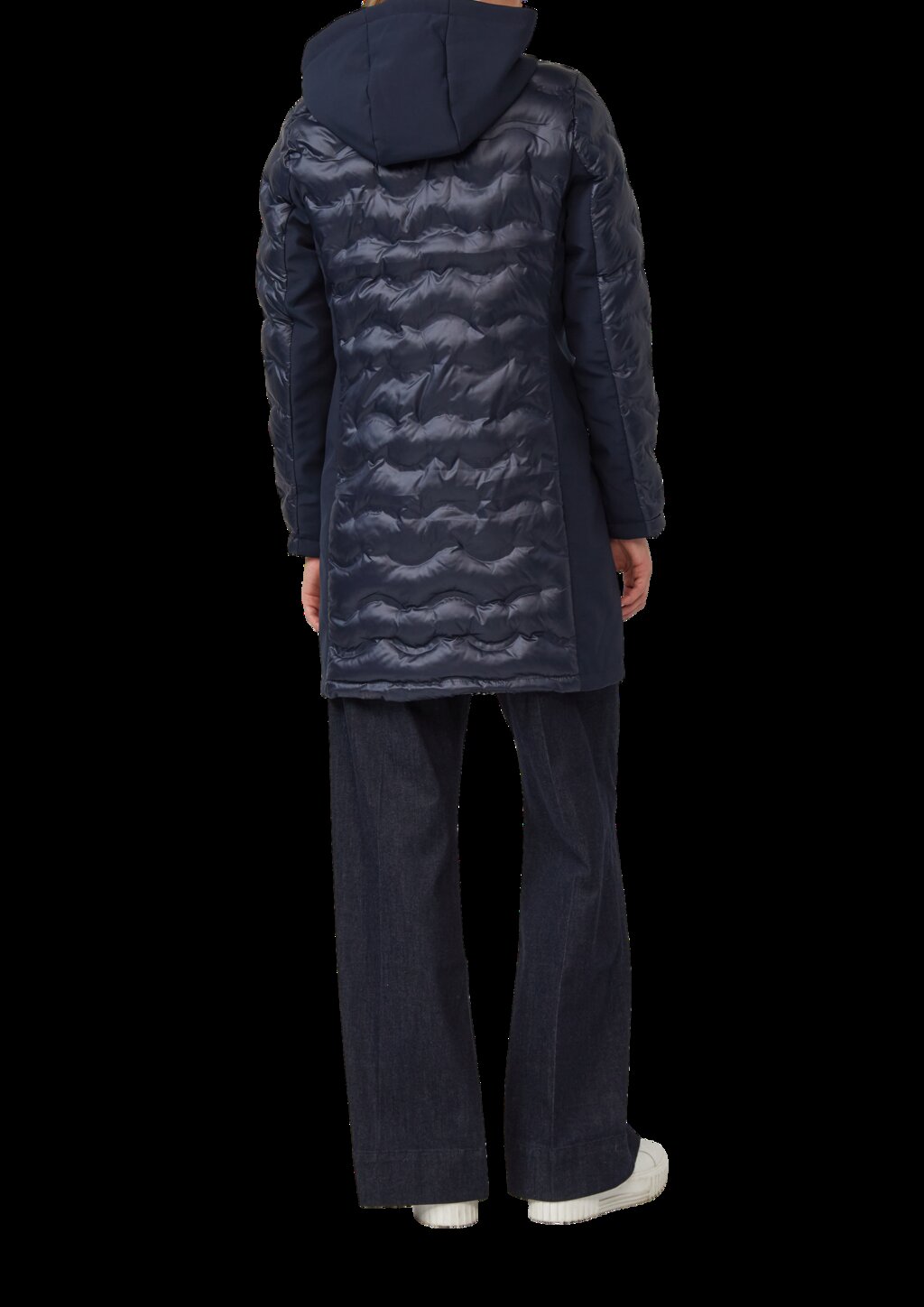 Softshell-Mantel mit Stehkragen