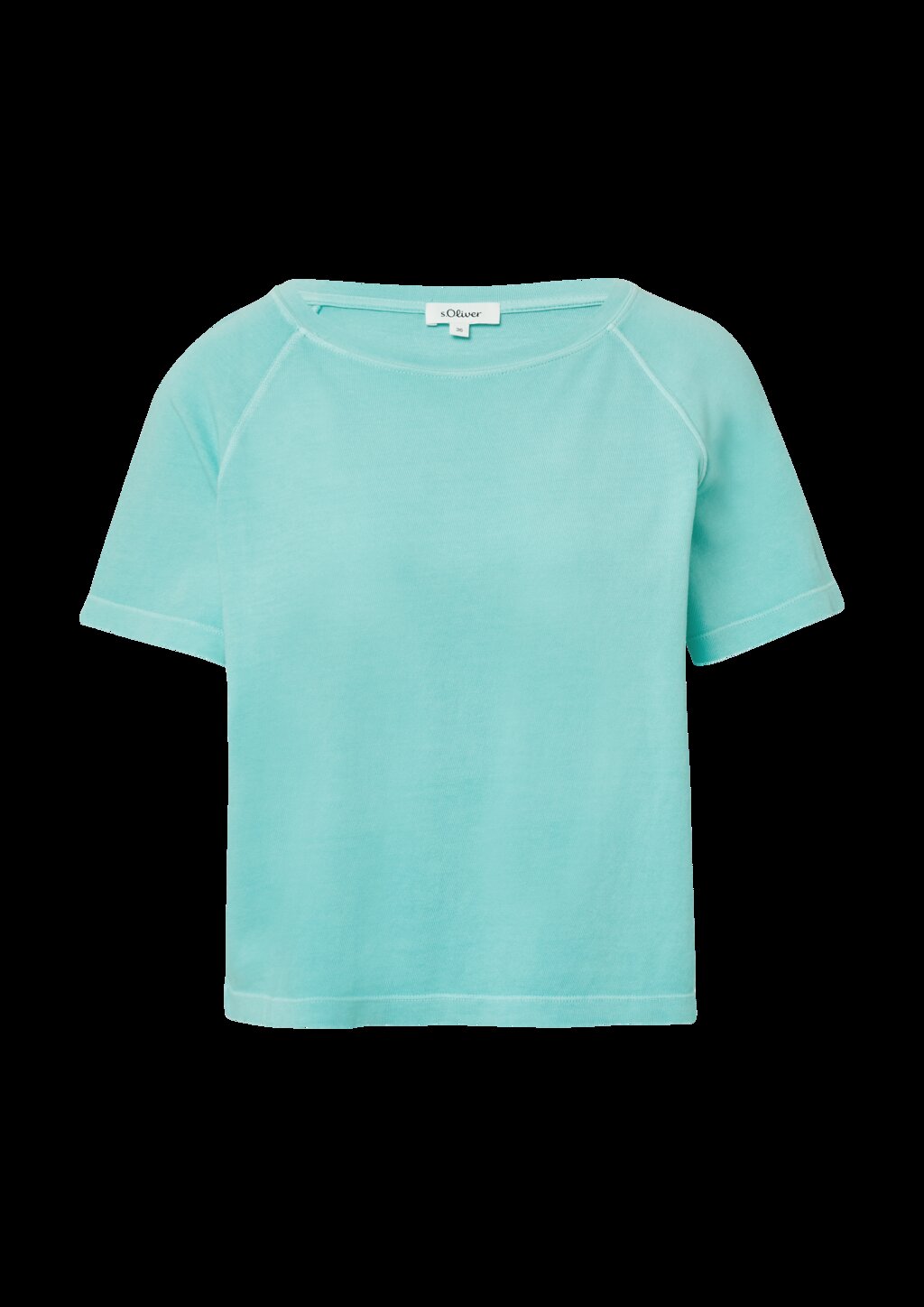 Baumwoll-T-Shirt im Relaxed Fit mit Raglanärmeln