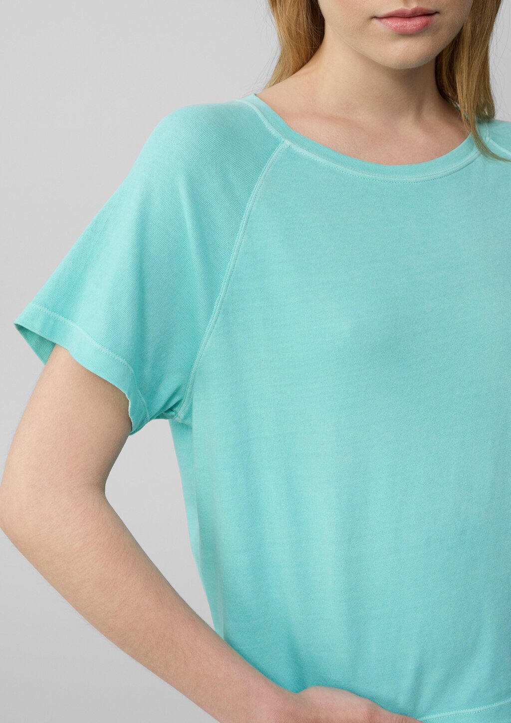 Baumwoll-T-Shirt im Relaxed Fit mit Raglanärmeln