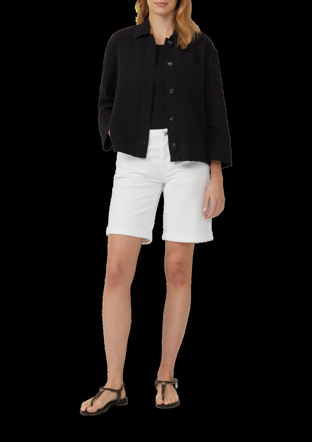 Blusen-Overshirt aus Musselin