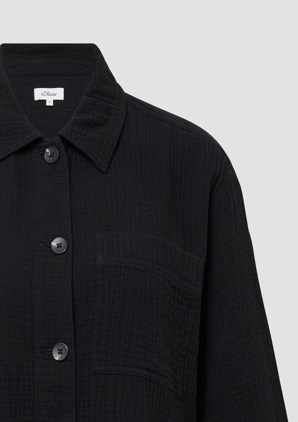 Blusen-Overshirt aus Musselin