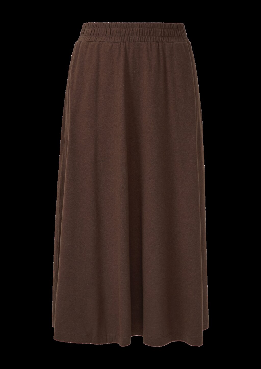 Jersey-Midirock mit Eingrifftaschen