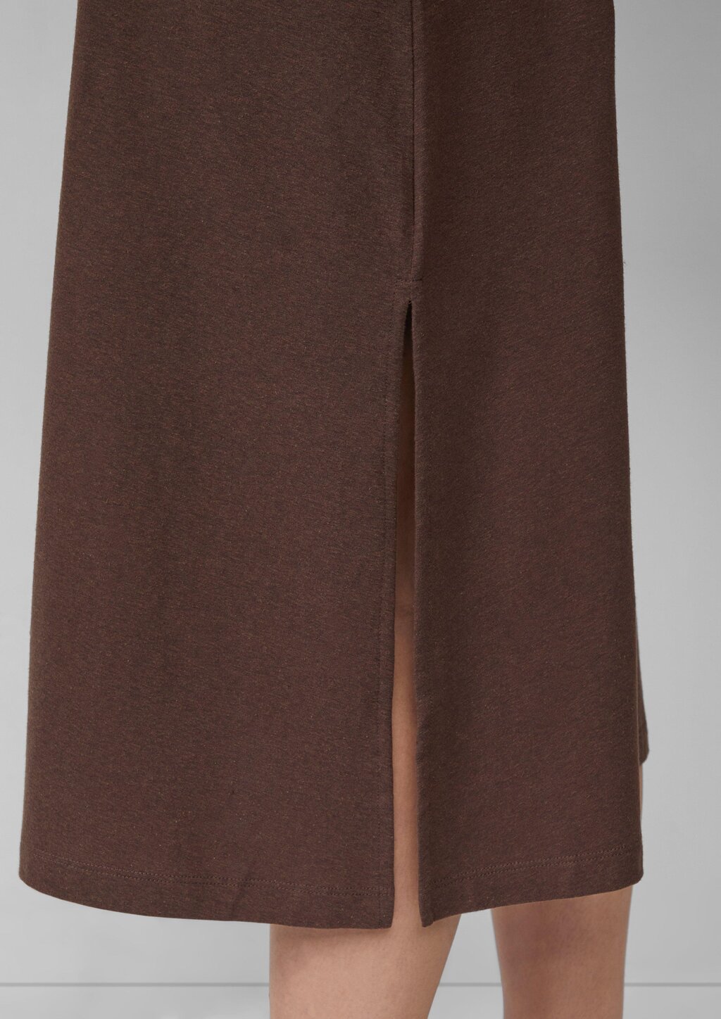 Jersey-Midirock mit Eingrifftaschen