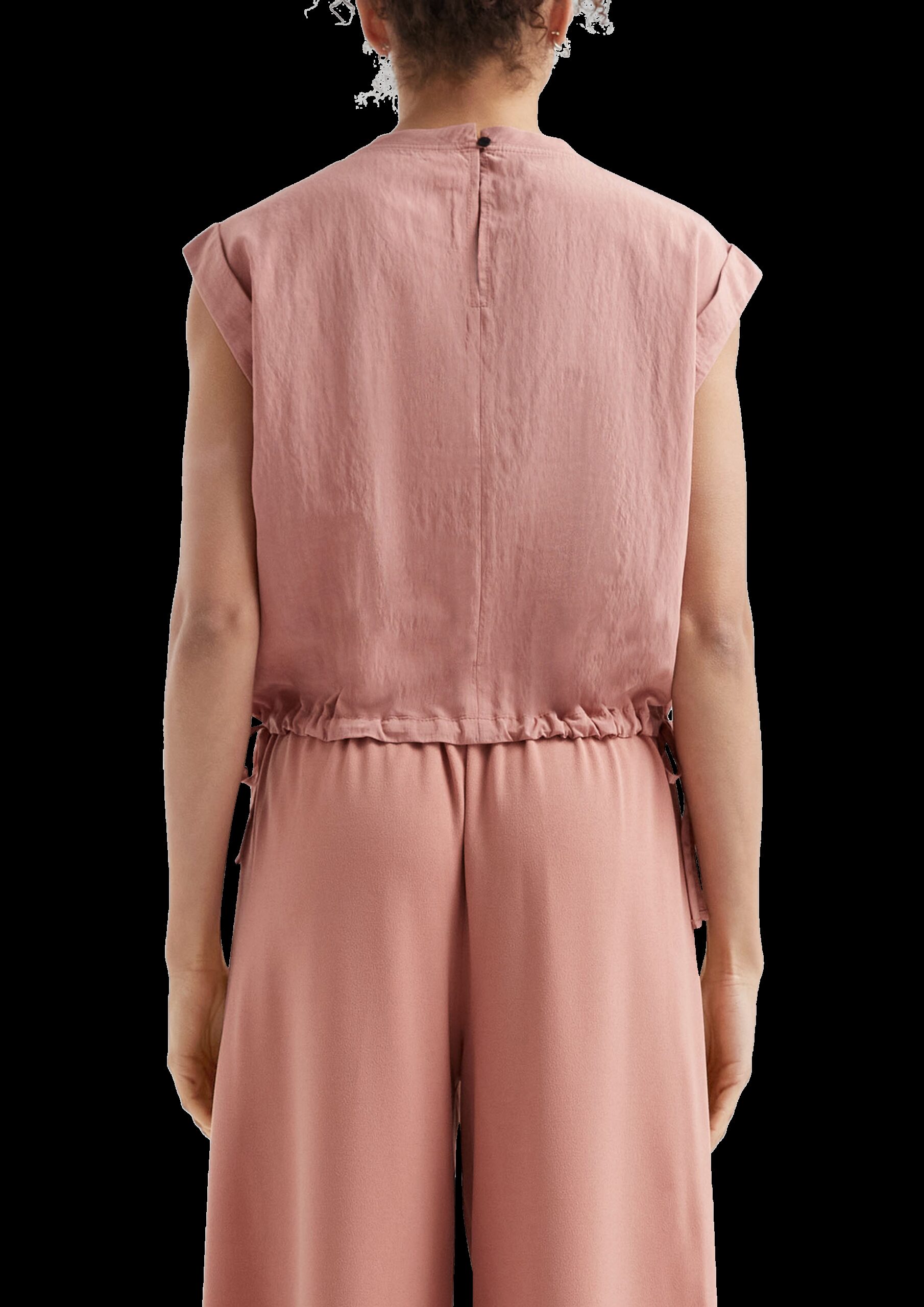 Verkürztes Blusentop mit Tunnelzug