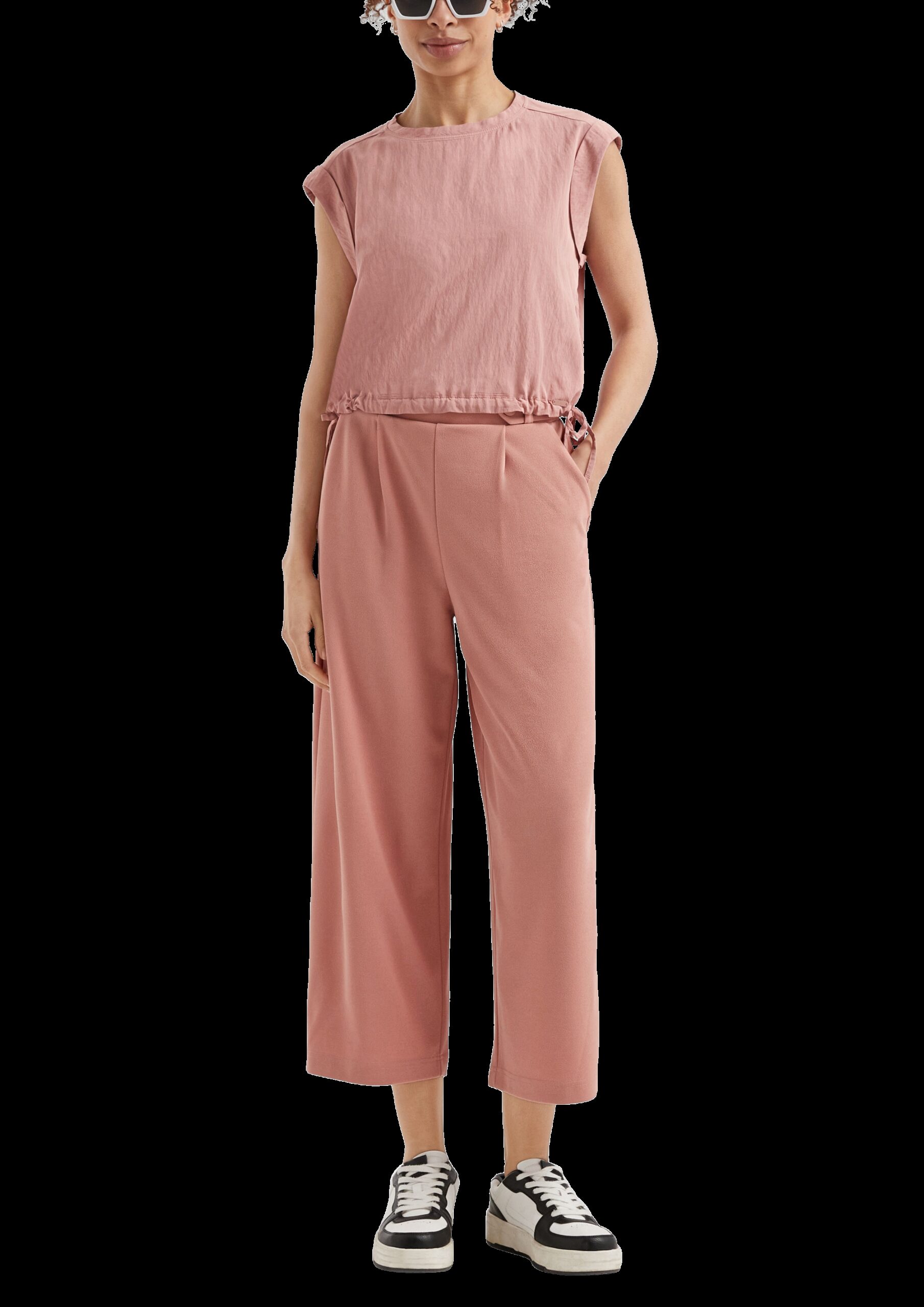 Verkürztes Blusentop mit Tunnelzug