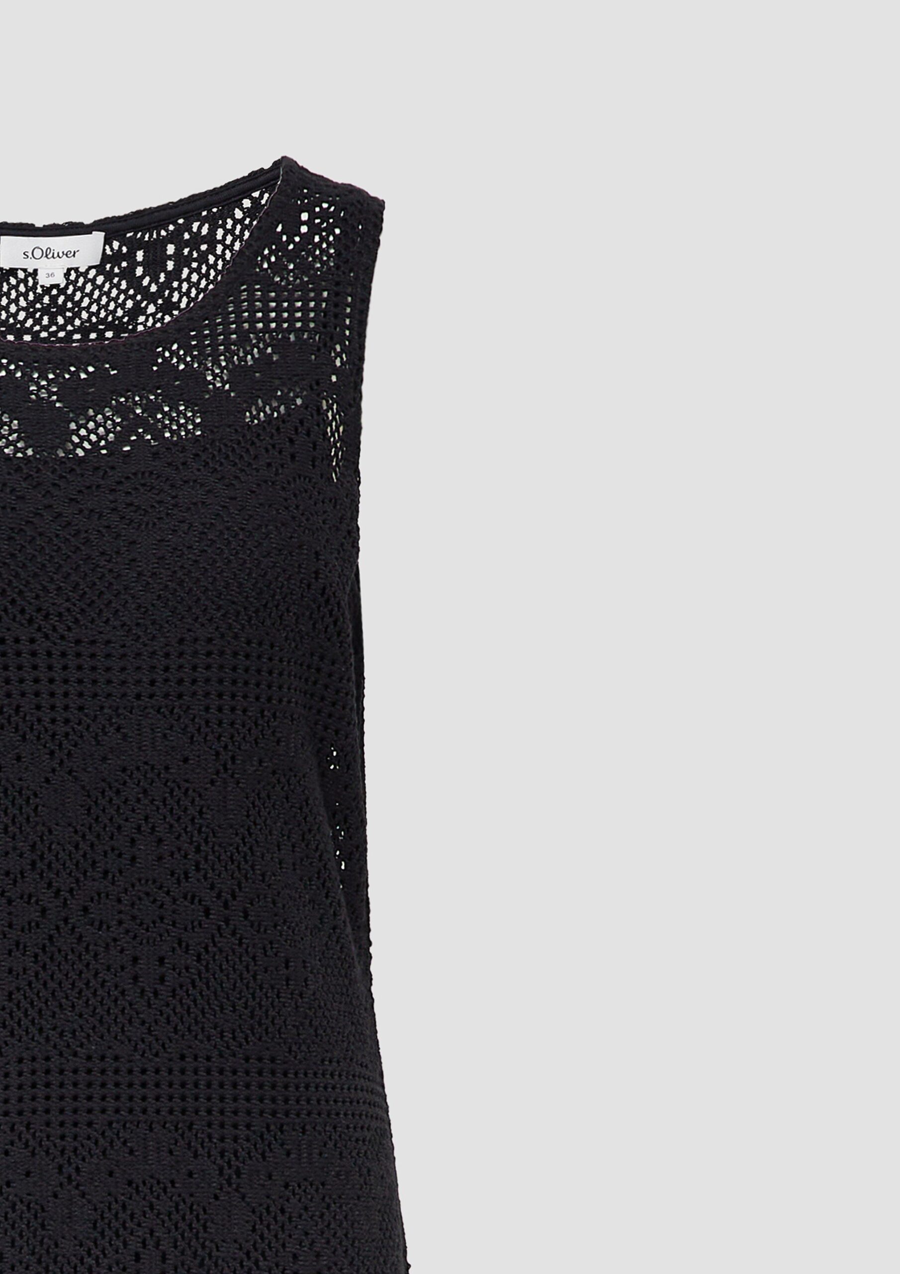 Häkel-Kleid mit Jerseyfutter