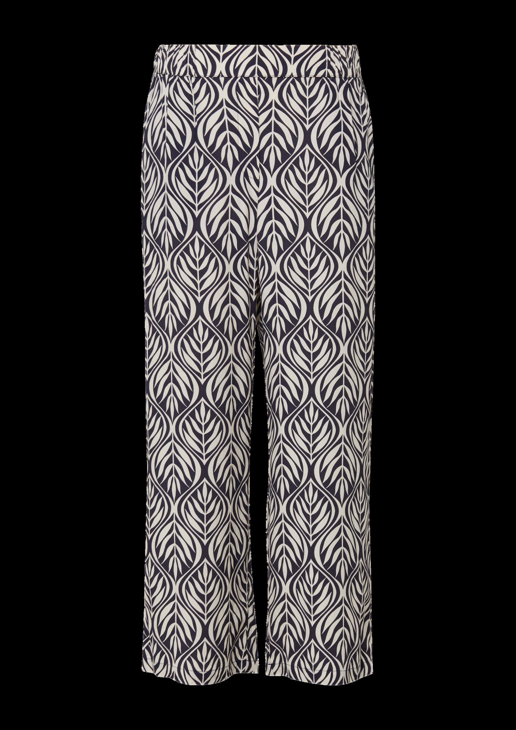 Culotte aus Viskose mit All-over-Print