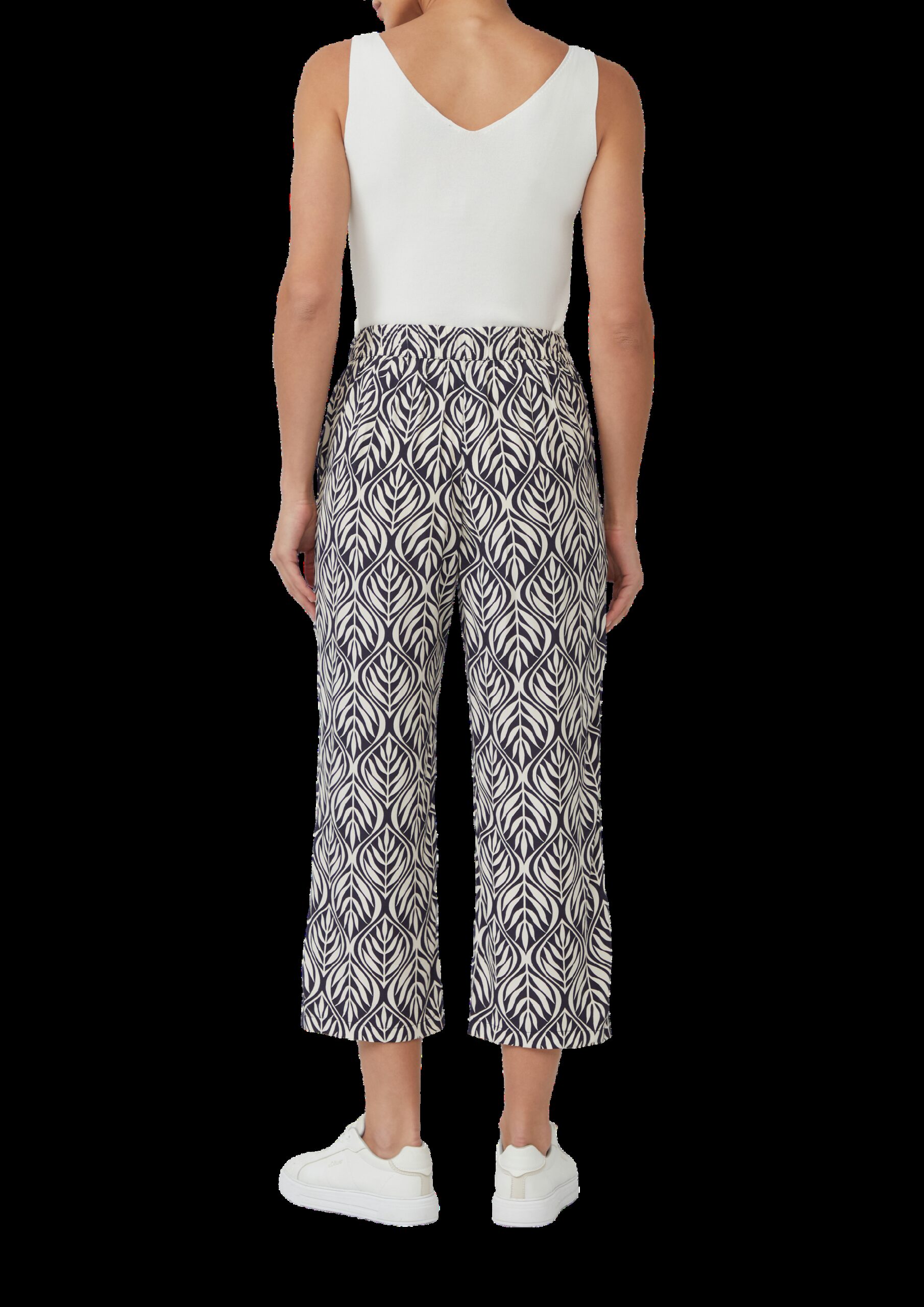 Culotte aus Viskose mit All-over-Print