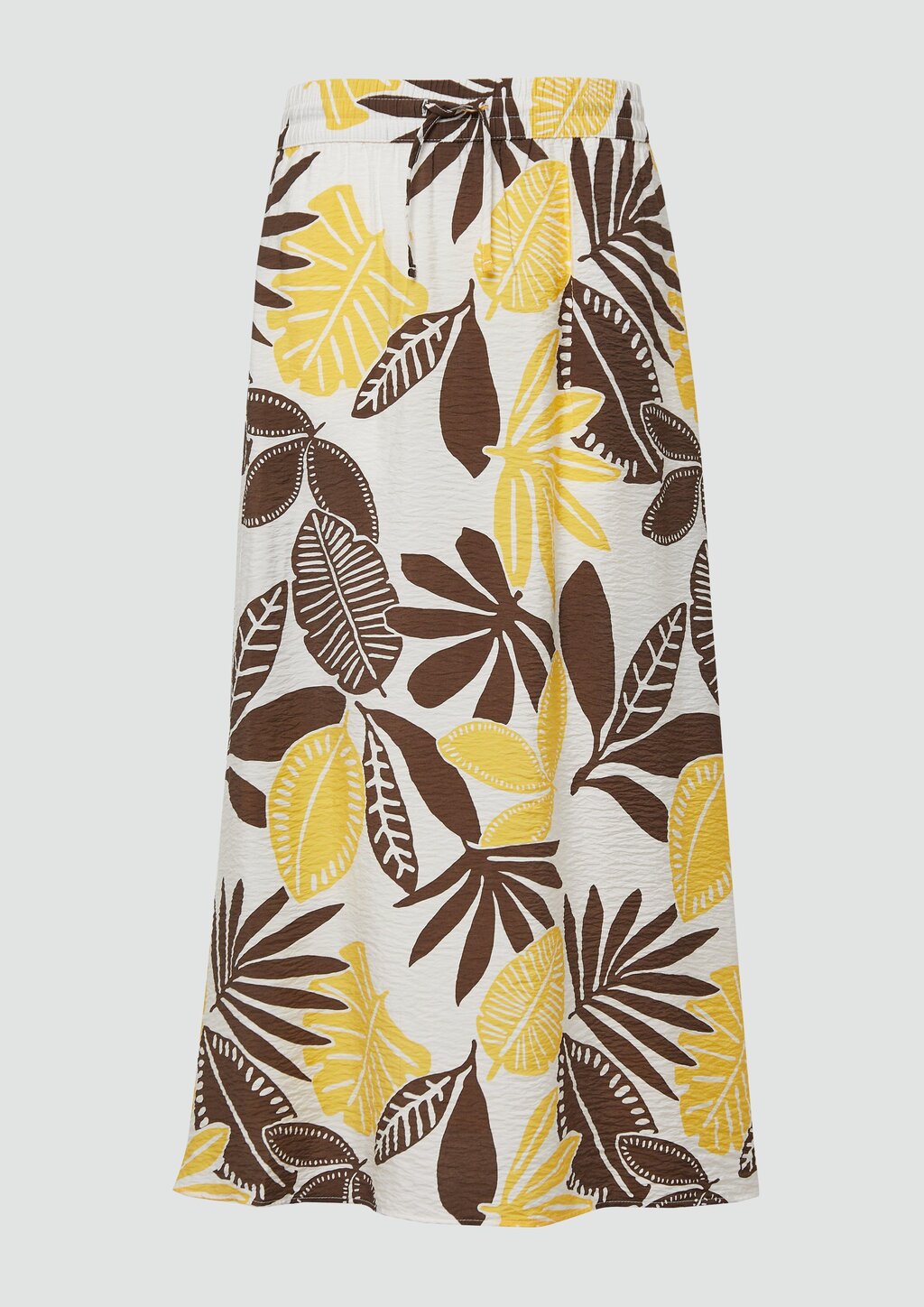 Strukturierter Midirock aus Viskosemix