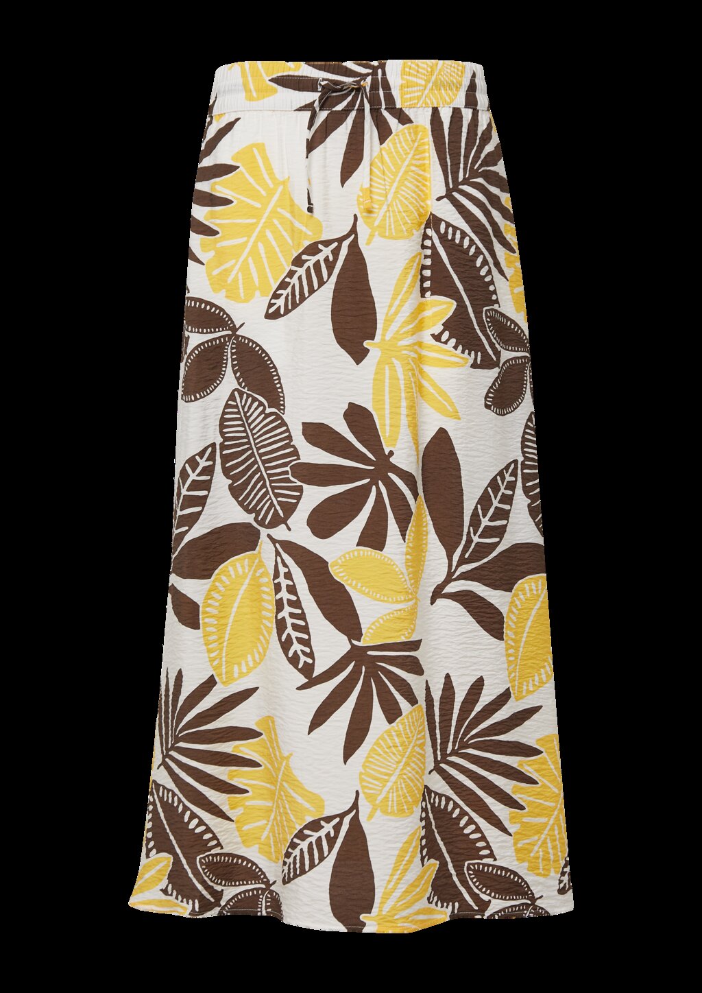 Strukturierter Midirock aus Viskosemix