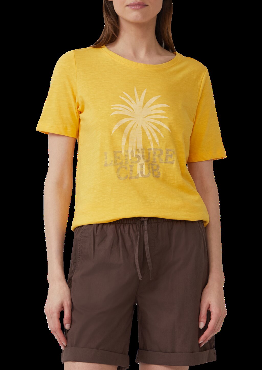 Print-T-Shirt mit Flammgarnstruktur im Relaxed Fit