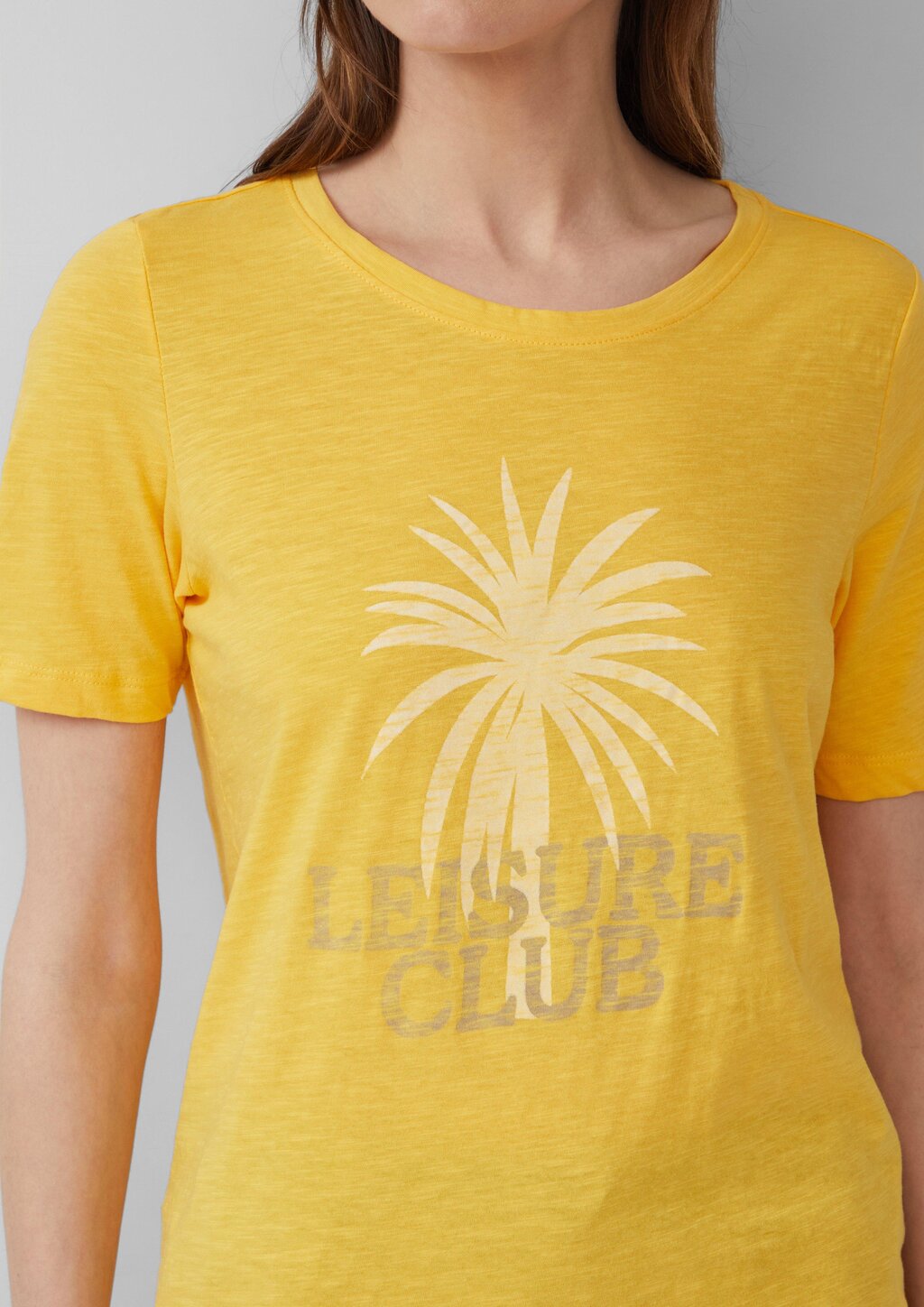 Print-T-Shirt mit Flammgarnstruktur im Relaxed Fit