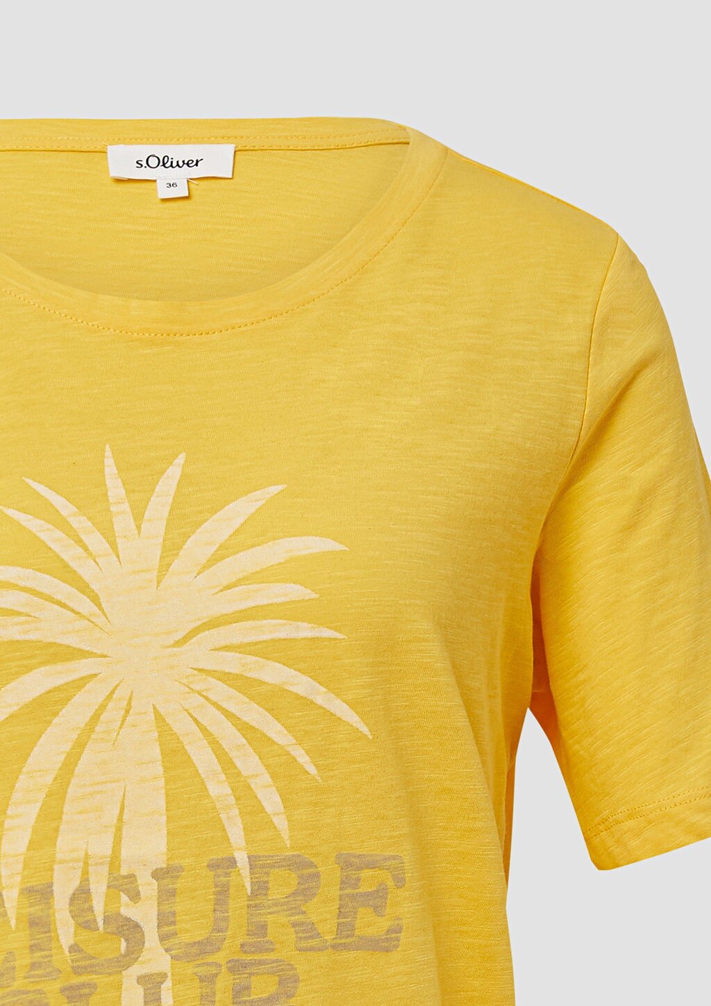 Print-T-Shirt mit Flammgarnstruktur im Relaxed Fit