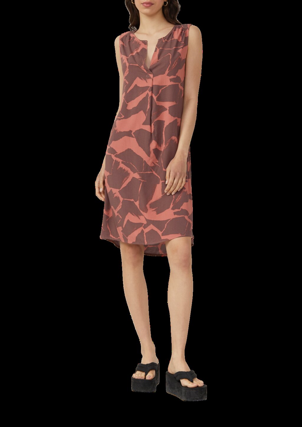 Knielanges Viskosekleid