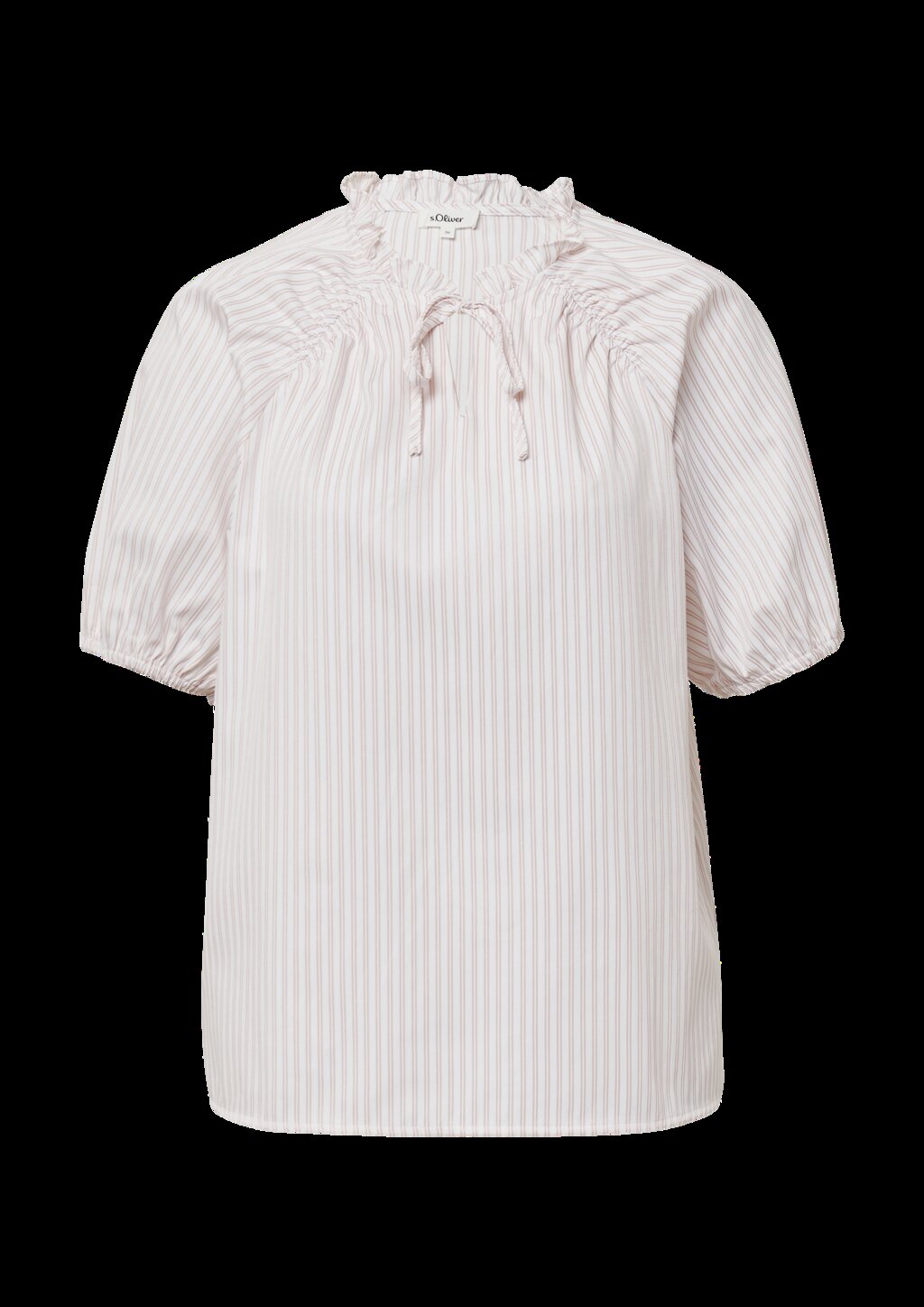 Bluse im Relaxed Fit mit Rüschenkragen