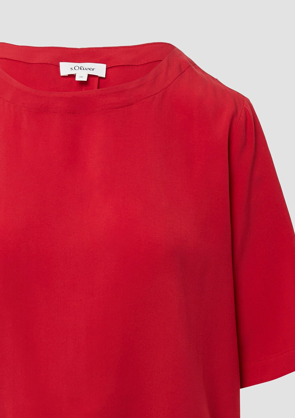 Gemusterte Shirt-Bluse mit verstellbarem Saum