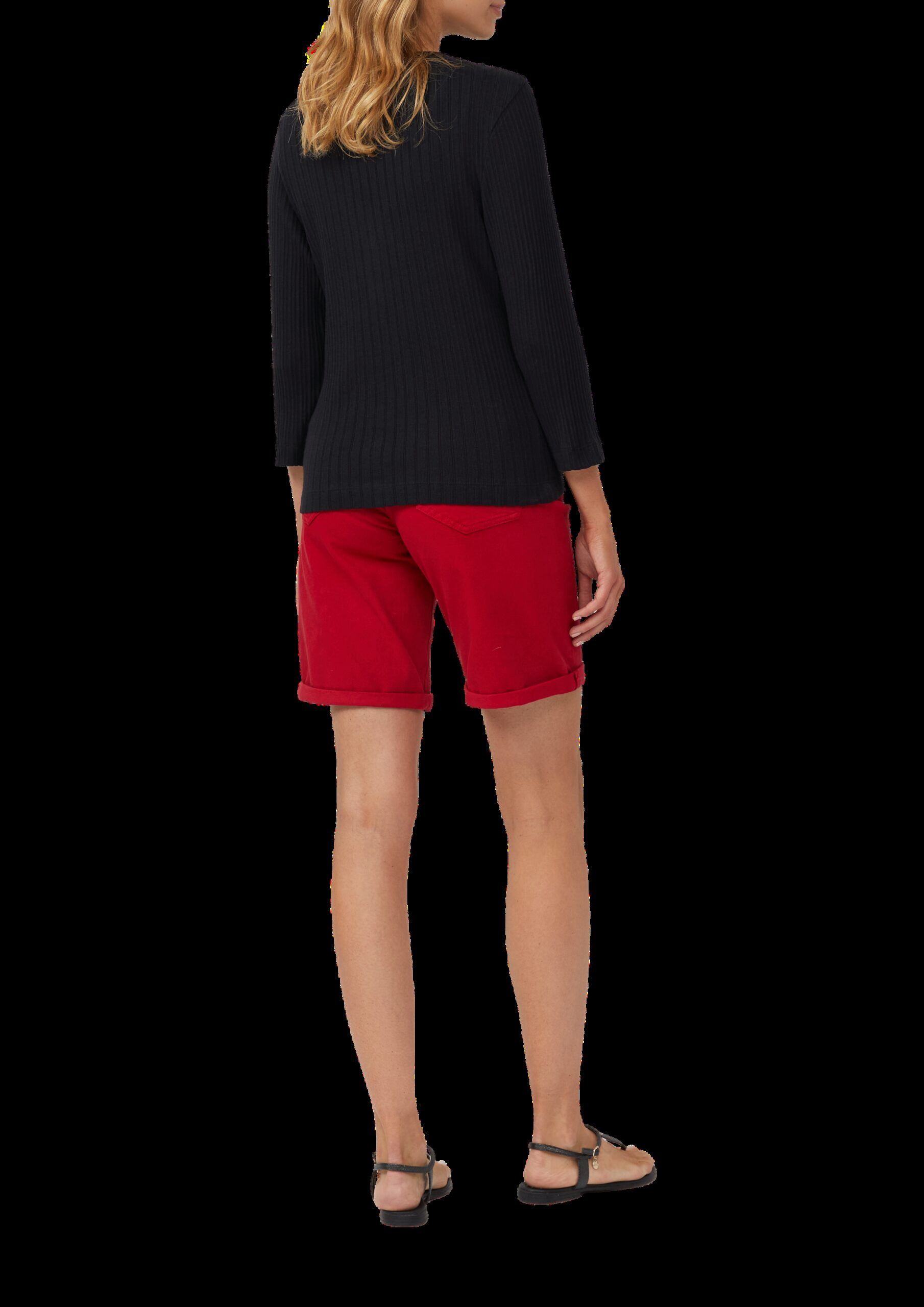 Semitransparente Strickjacke aus Ajour-Rippe