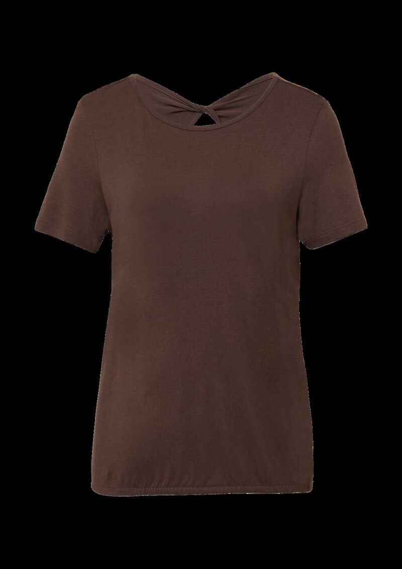 Jersey-T-Shirt im O-Shape mit Cut-out