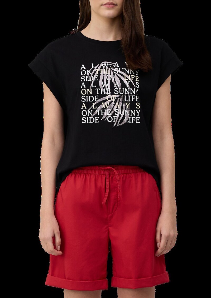 T-Shirt im Relaxed Fit mit Folienprint