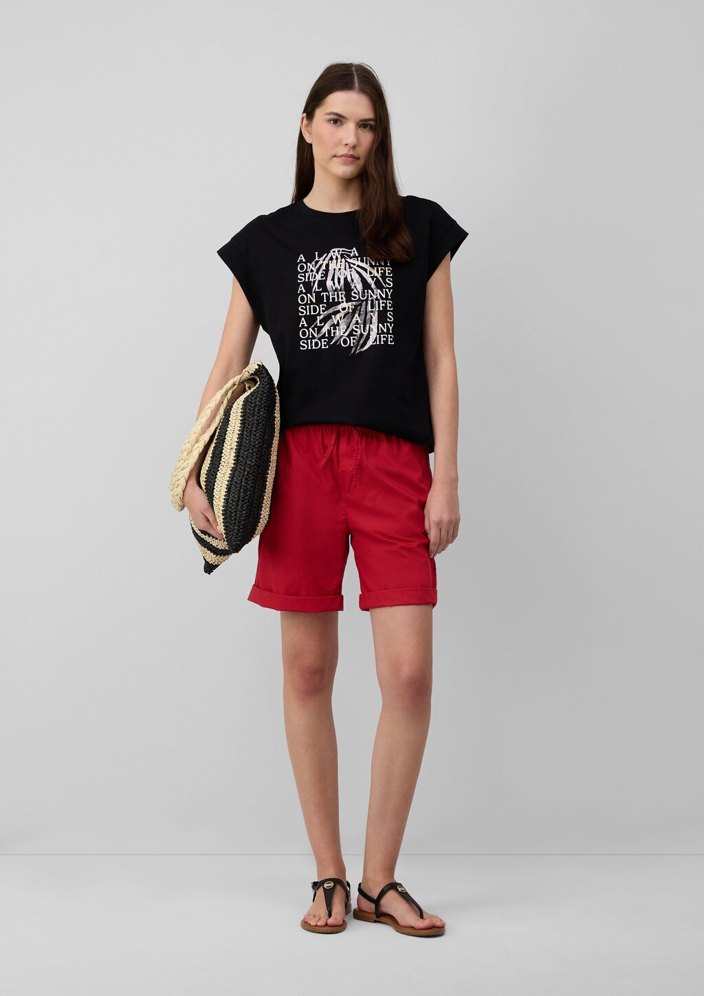 T-Shirt im Relaxed Fit mit Folienprint