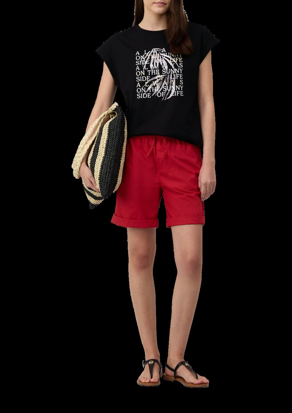 T-Shirt im Relaxed Fit mit Folienprint