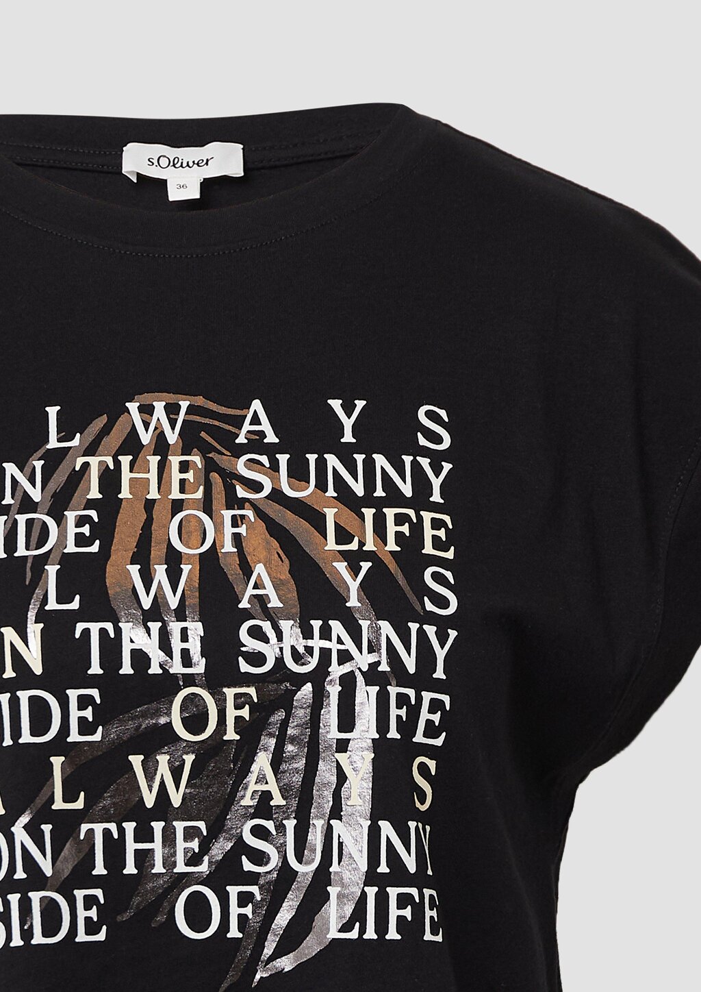 T-Shirt im Relaxed Fit mit Folienprint