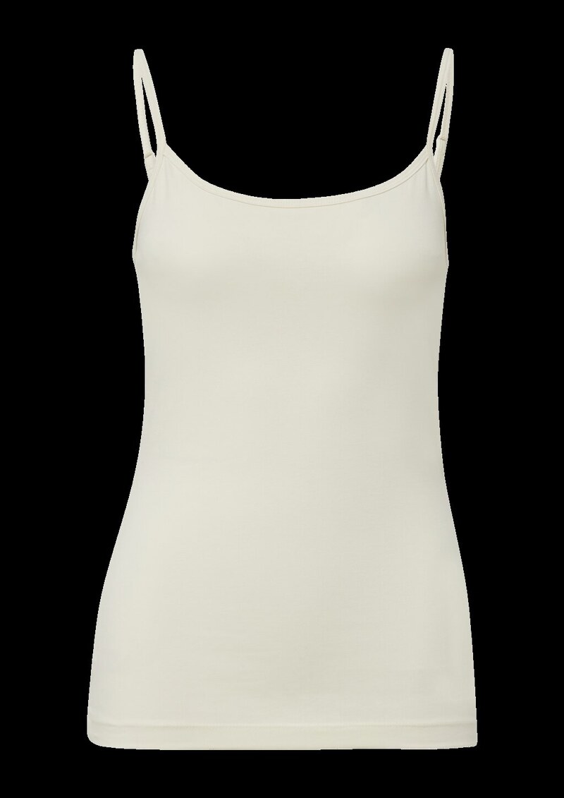 Slim-Fit-Top aus Baumwollmix mit verstellbaren Spaghettiträgern