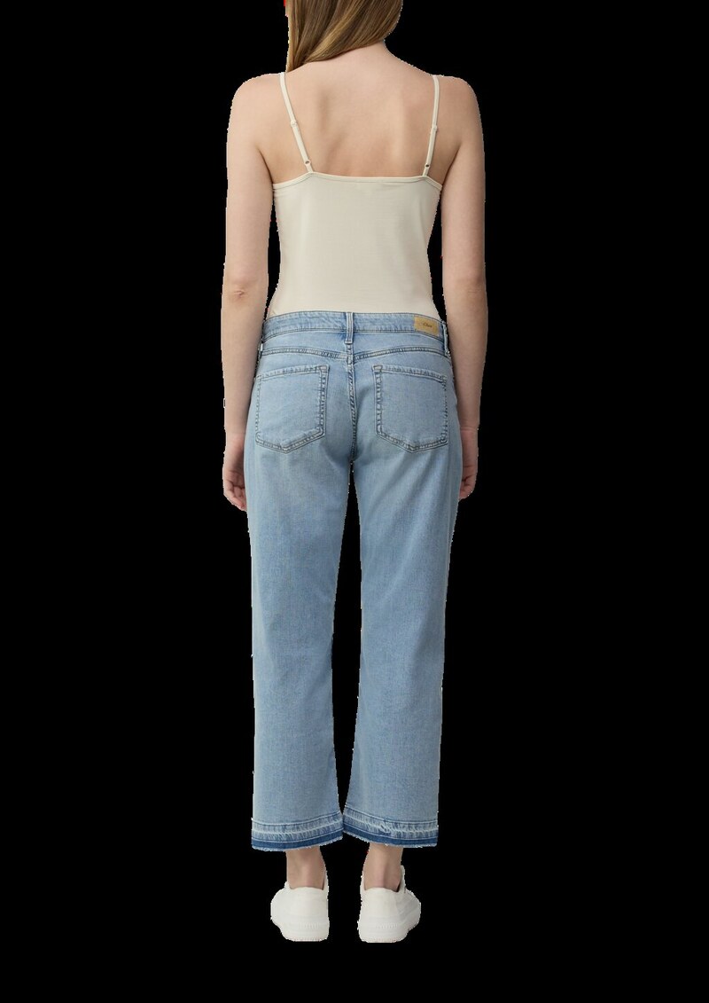 Slim-Fit-Top aus Baumwollmix mit verstellbaren Spaghettiträgern