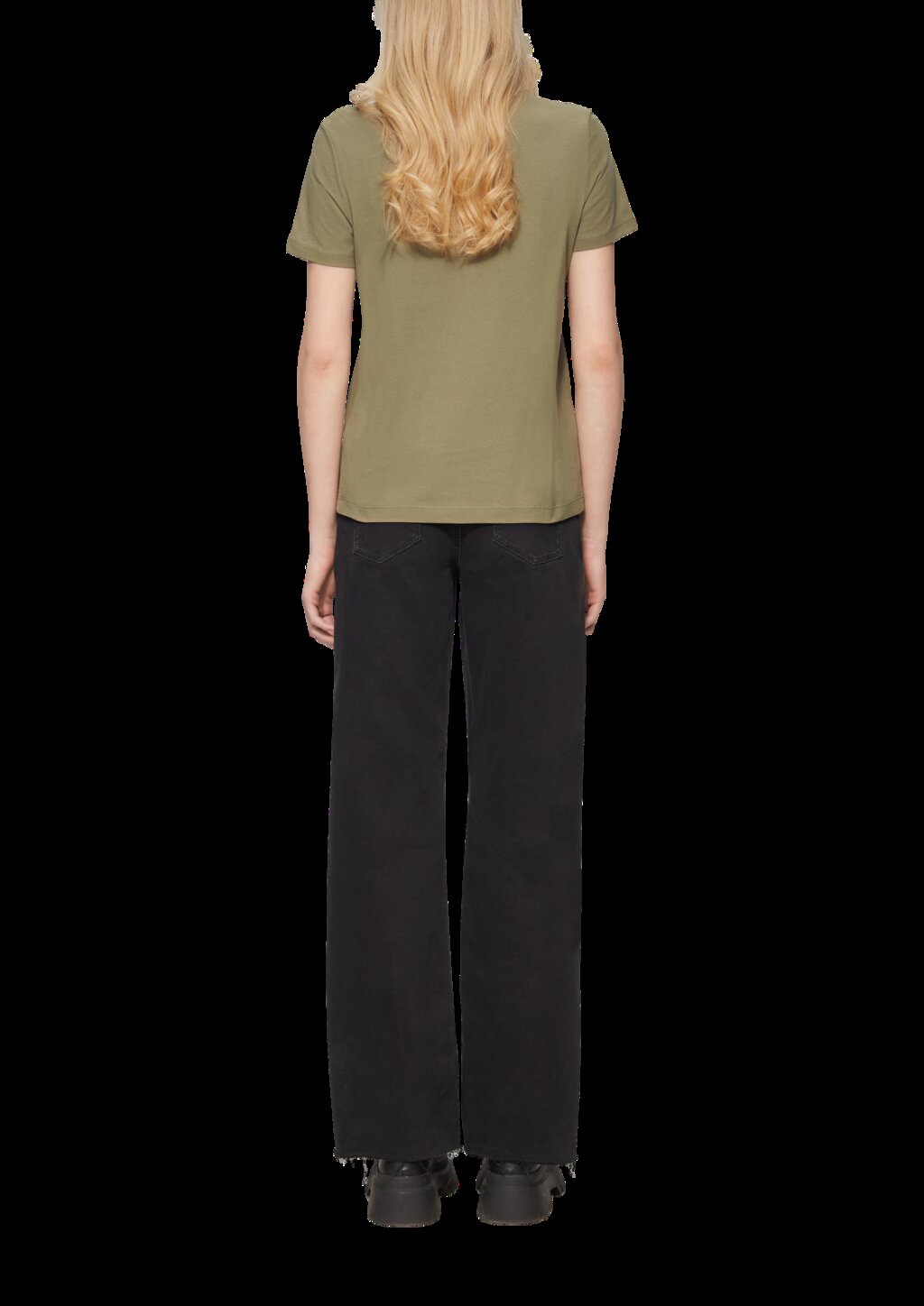 Jerseyshirt mit Herz-Stickerei