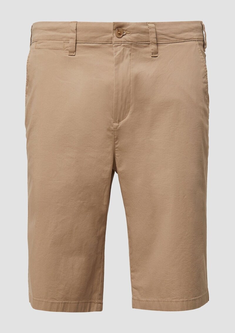 Shorts aus Baumwollstretch mit Waschung