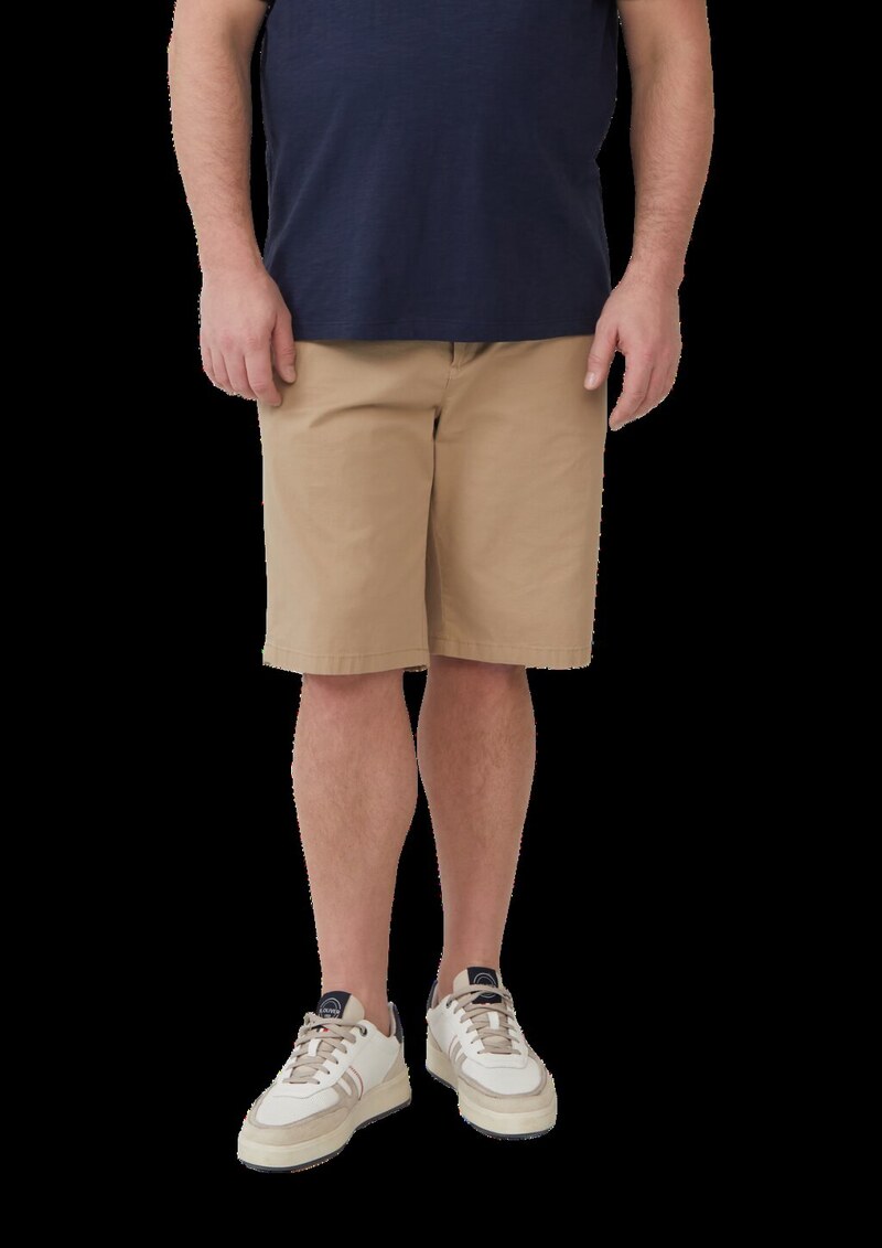 Shorts aus Baumwollstretch mit Waschung