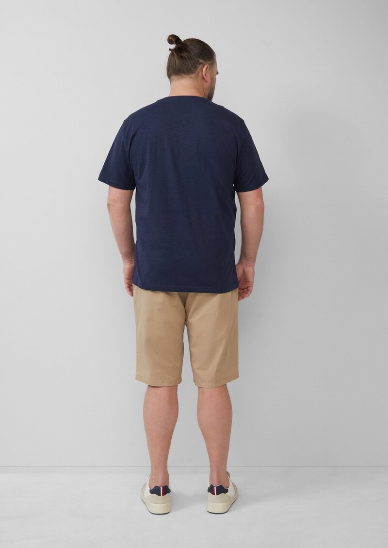 Shorts aus Baumwollstretch mit Waschung