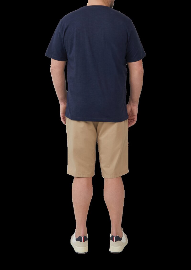 Shorts aus Baumwollstretch mit Waschung