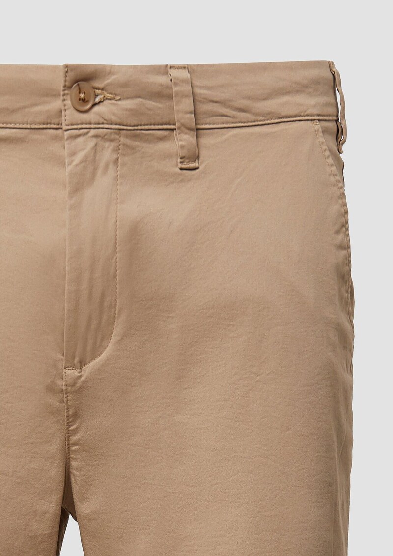 Shorts aus Baumwollstretch mit Waschung