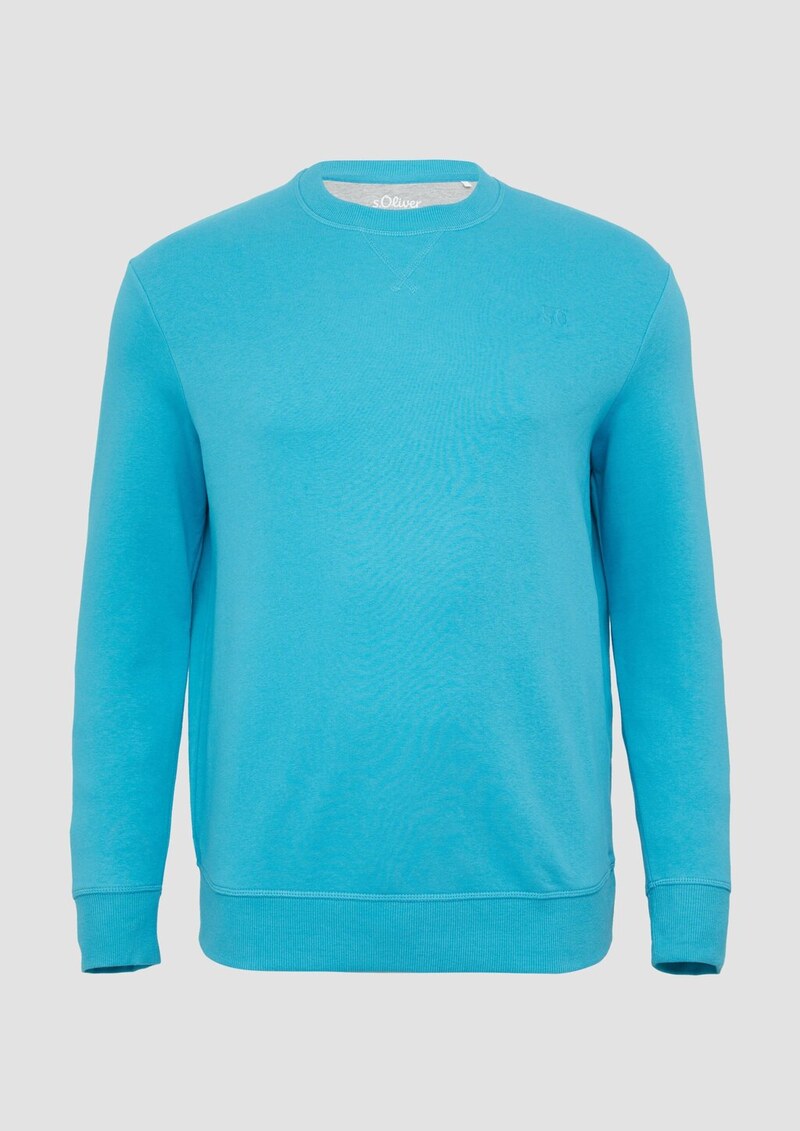 Sweatshirt mit Label-Stickerei