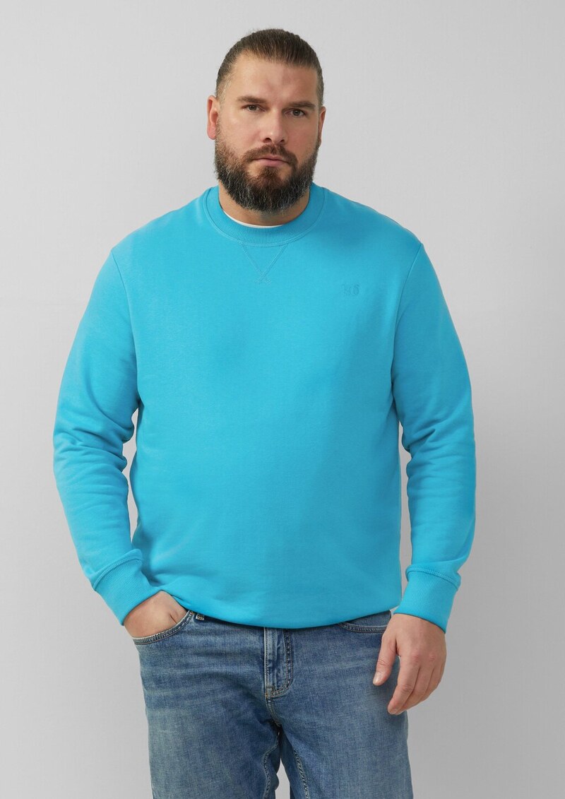 Sweatshirt mit Label-Stickerei