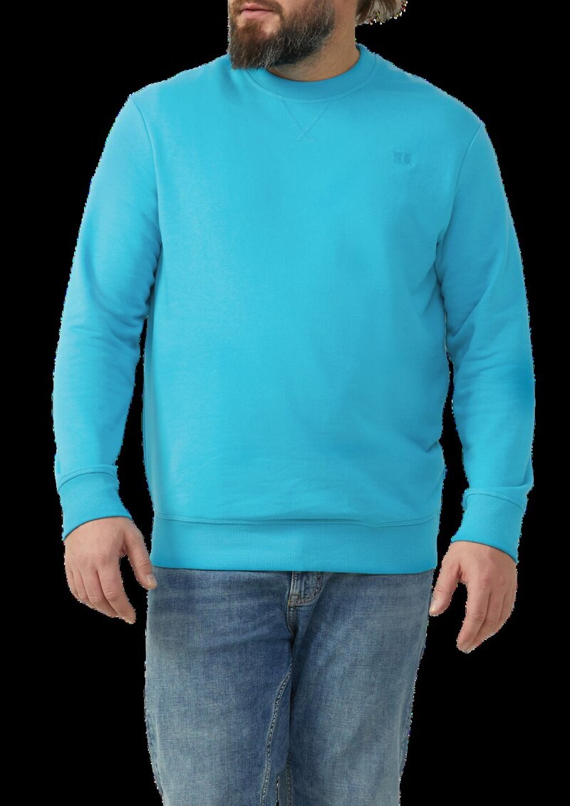 Sweatshirt mit Label-Stickerei