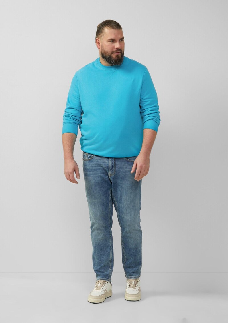 Sweatshirt mit Label-Stickerei