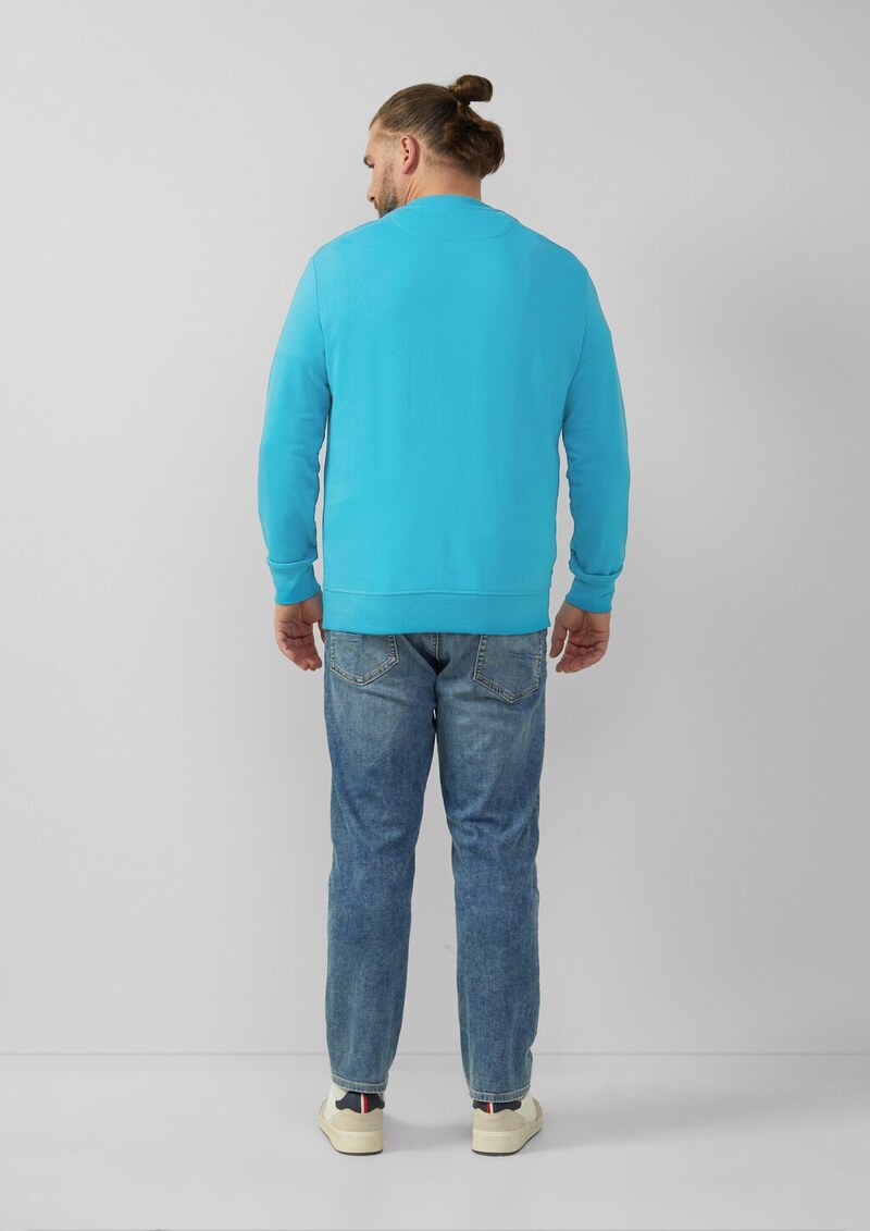 Sweatshirt mit Label-Stickerei