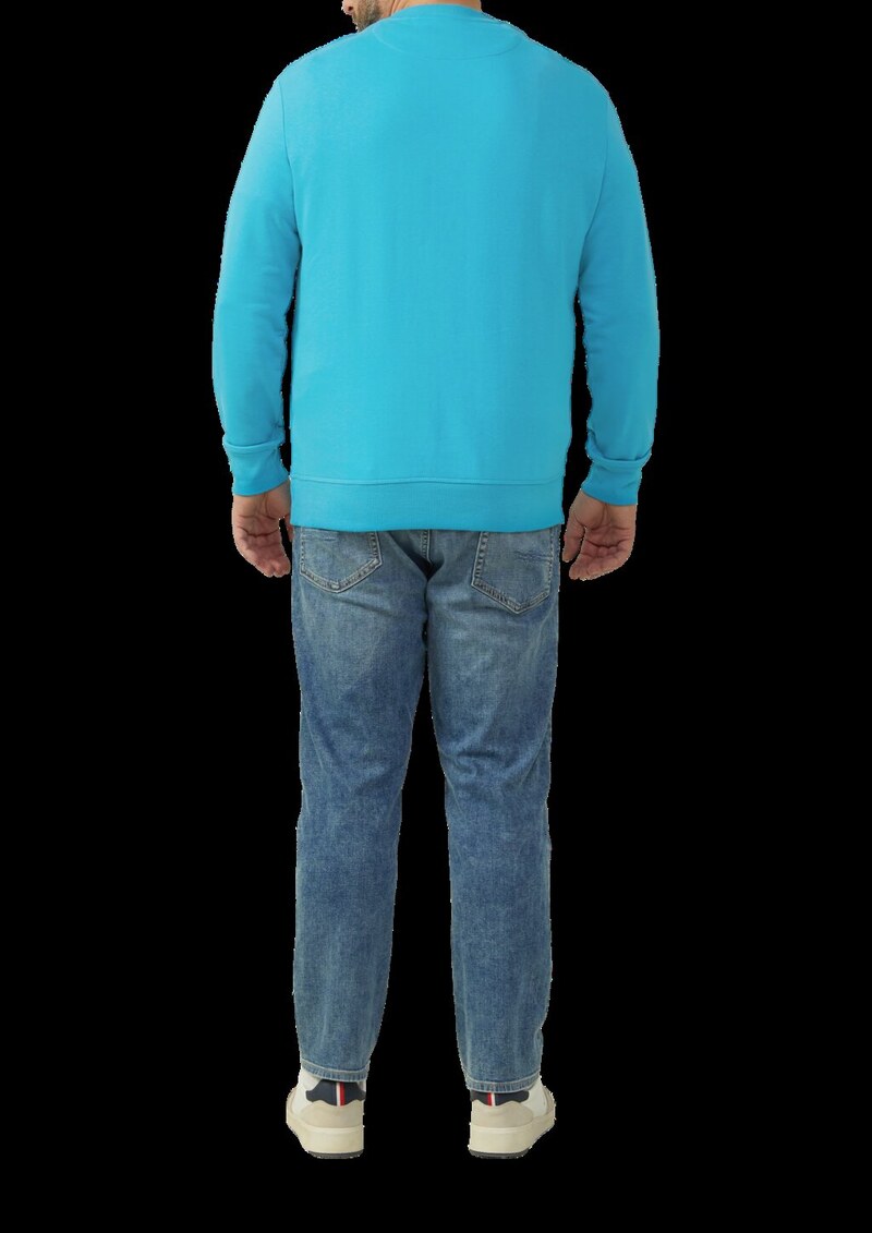 Sweatshirt mit Label-Stickerei