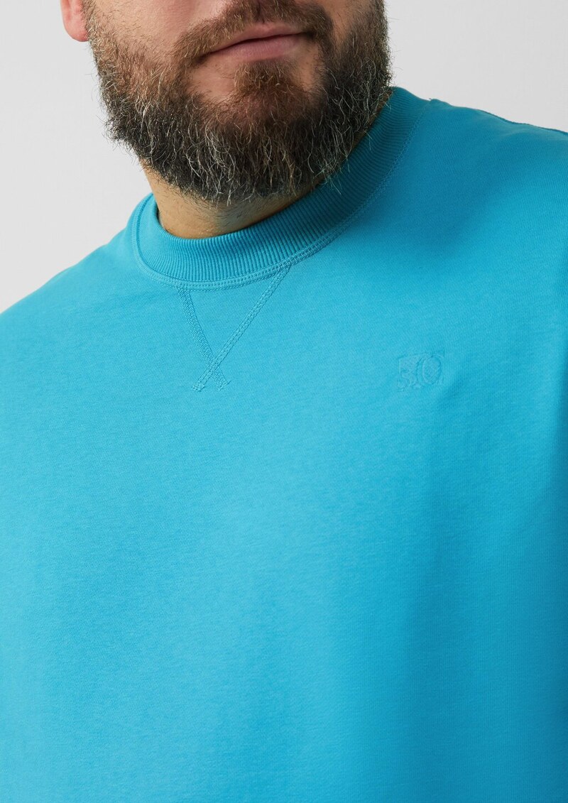 Sweatshirt mit Label-Stickerei