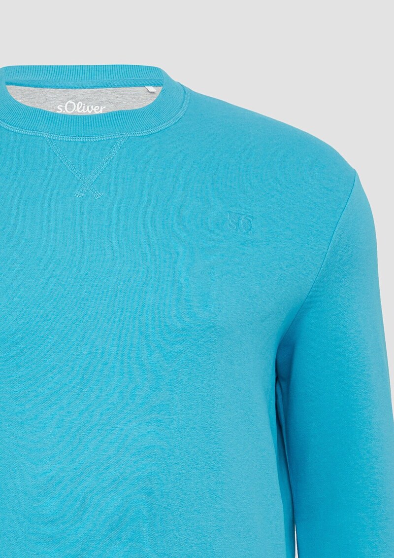 Sweatshirt mit Label-Stickerei