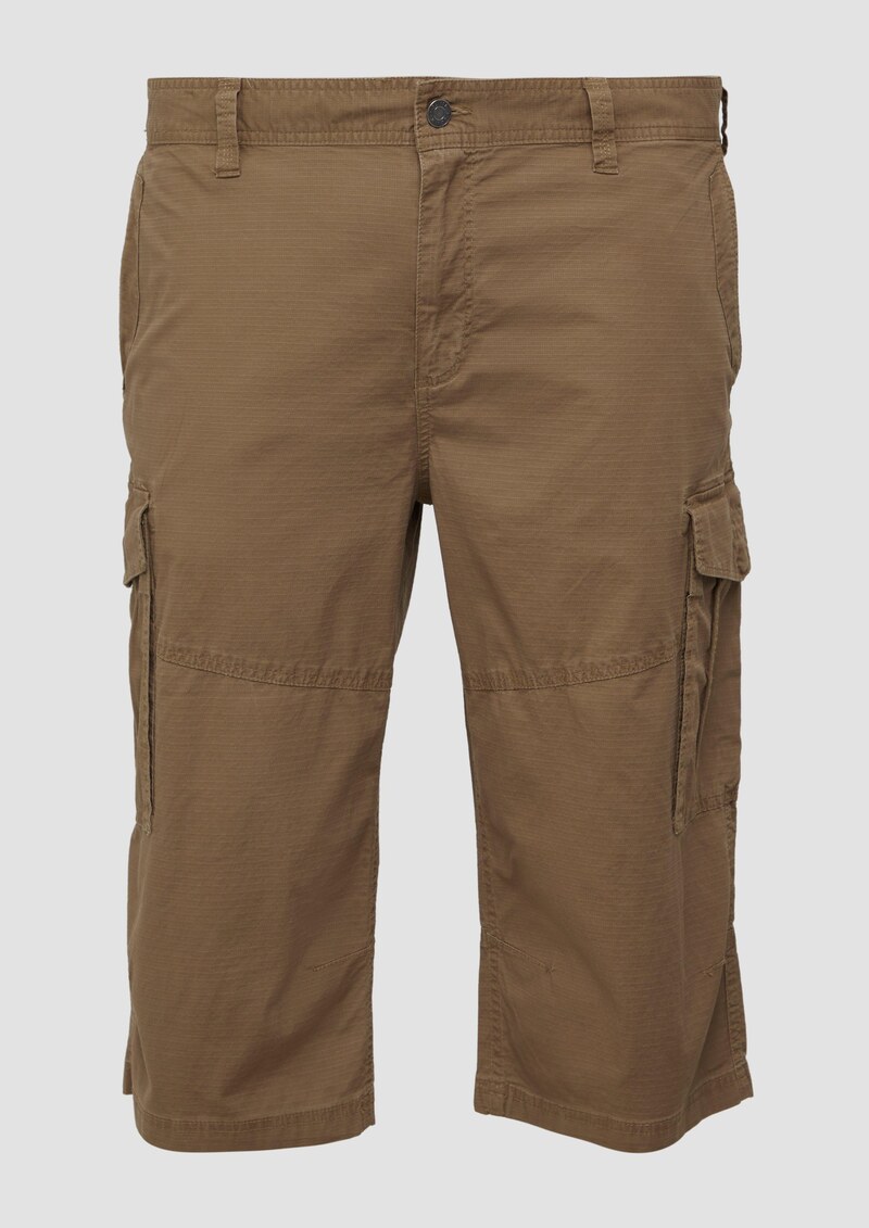 File: Strukturierte Bermuda im Relaxed Fit in 3/4-Länge