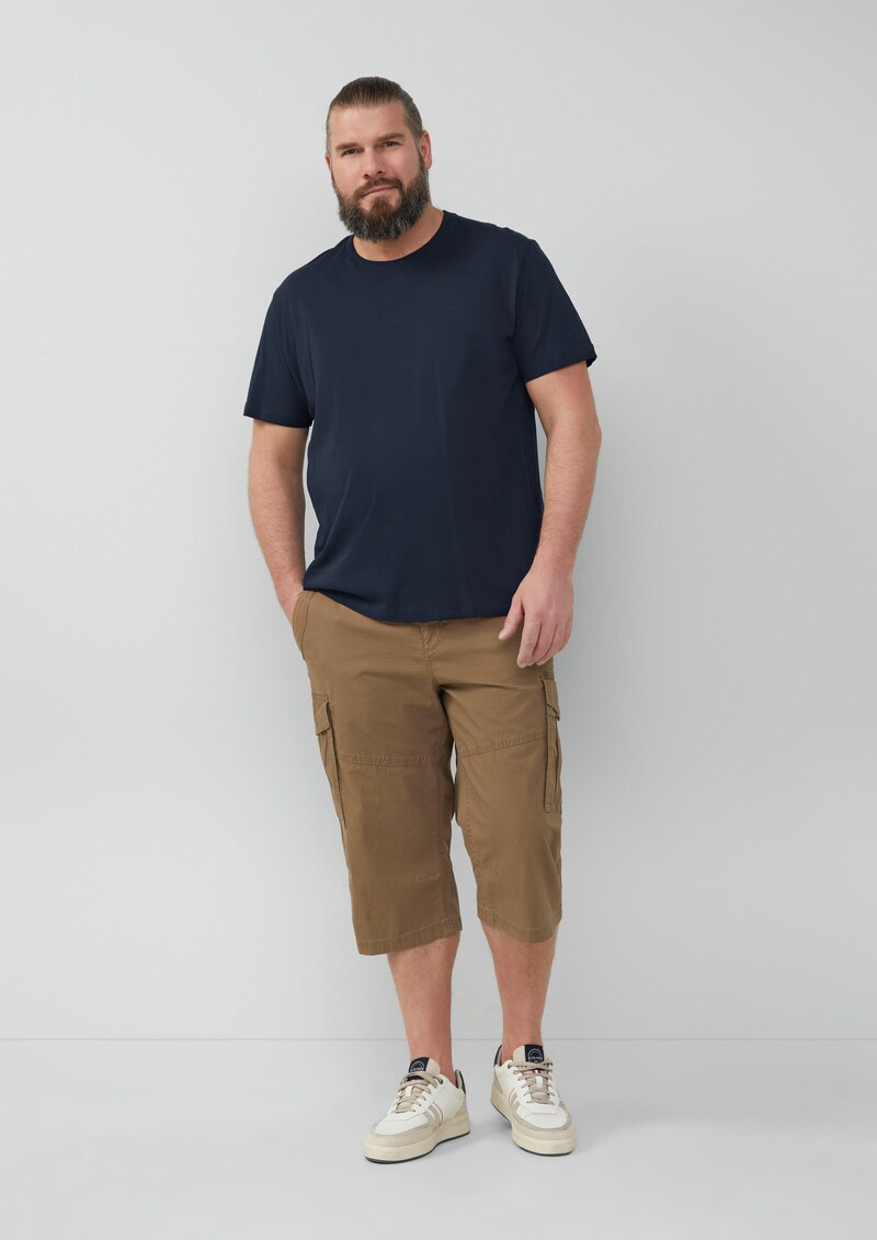 File: Strukturierte Bermuda im Relaxed Fit in 3/4-Länge