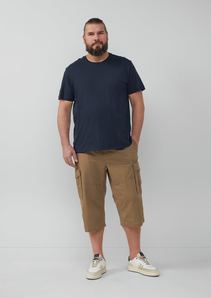 File: Strukturierte Bermuda im Relaxed Fit in 3/4-Länge