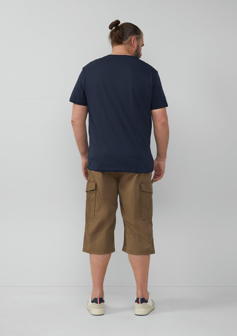 File: Strukturierte Bermuda im Relaxed Fit in 3/4-Länge