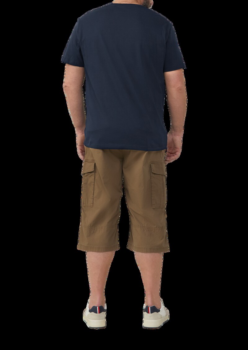 File: Strukturierte Bermuda im Relaxed Fit in 3/4-Länge