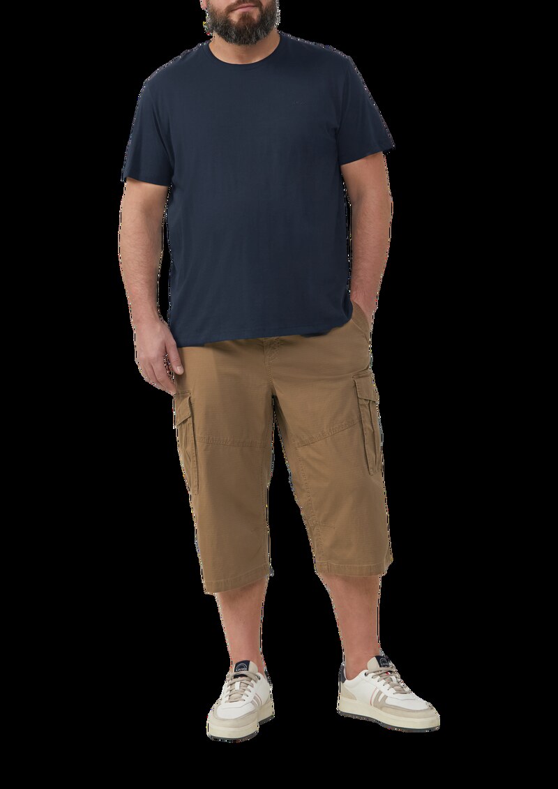 File: Strukturierte Bermuda im Relaxed Fit in 3/4-Länge