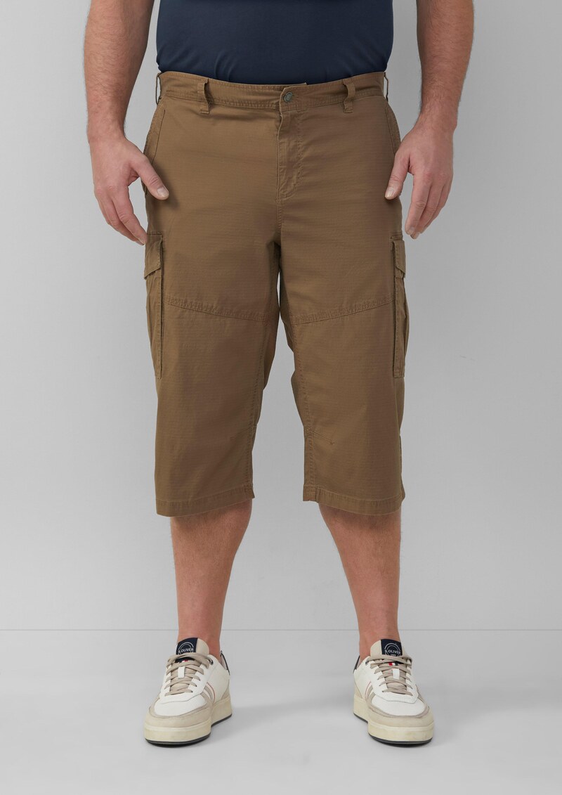 File: Strukturierte Bermuda im Relaxed Fit in 3/4-Länge